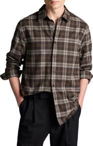 Vince Tom Plaid Button-Up Shirt