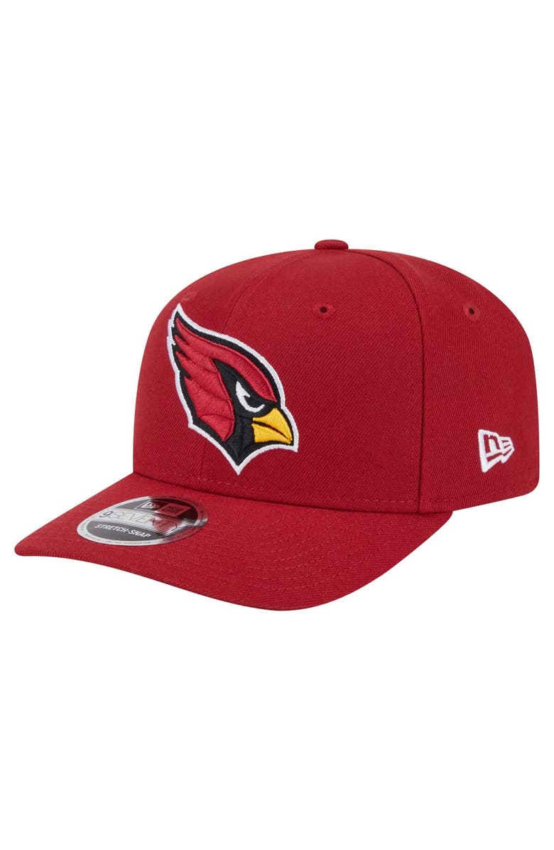 New Era Men's New Era Cardinal Arizona Cardinals  9SEVENTY Stretch-Snap Hat, Main, color, 