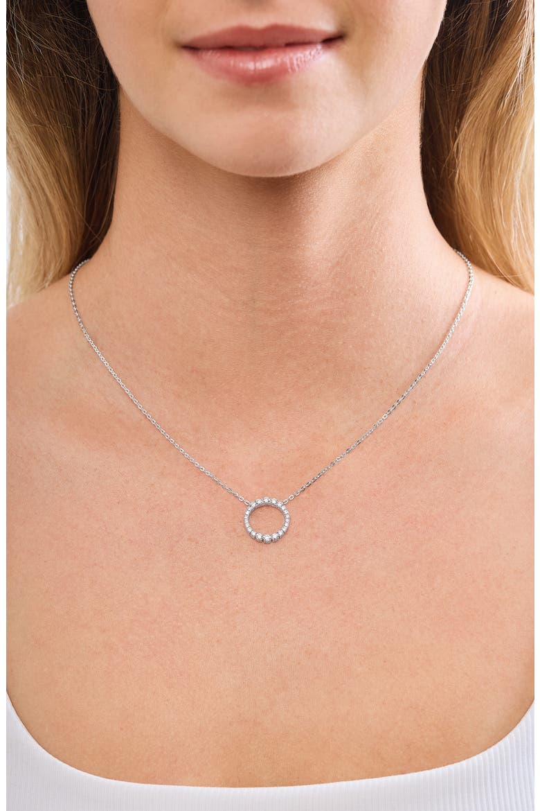 Audrey 18K Gold Diamond Pendant Necklace (Online Trunk Show), Alternate, color, 18K WHITE GOLD
