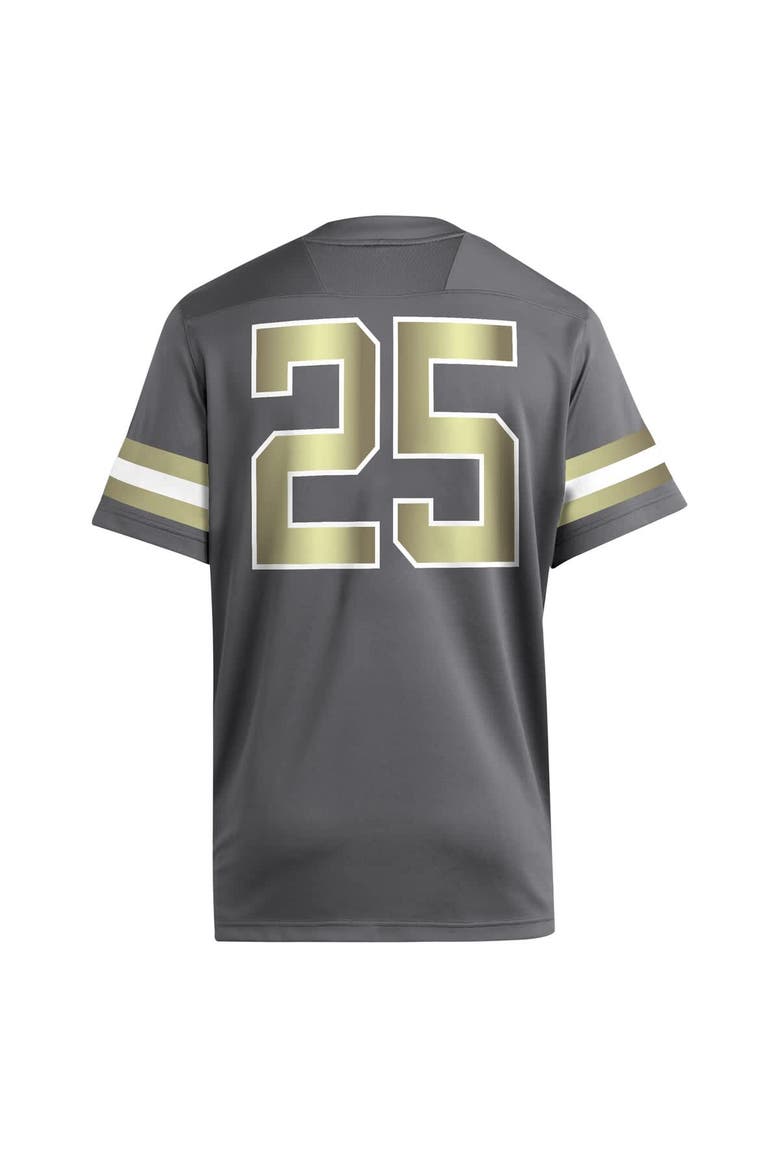 Men's adidas #25 Gray Georgia Tech Yellow Jackets Premier Jersey, Alternate, color, Gray