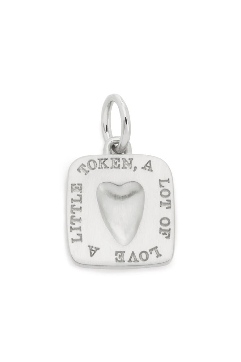 Love Token Pendant, Main, color, STERLING SILVER