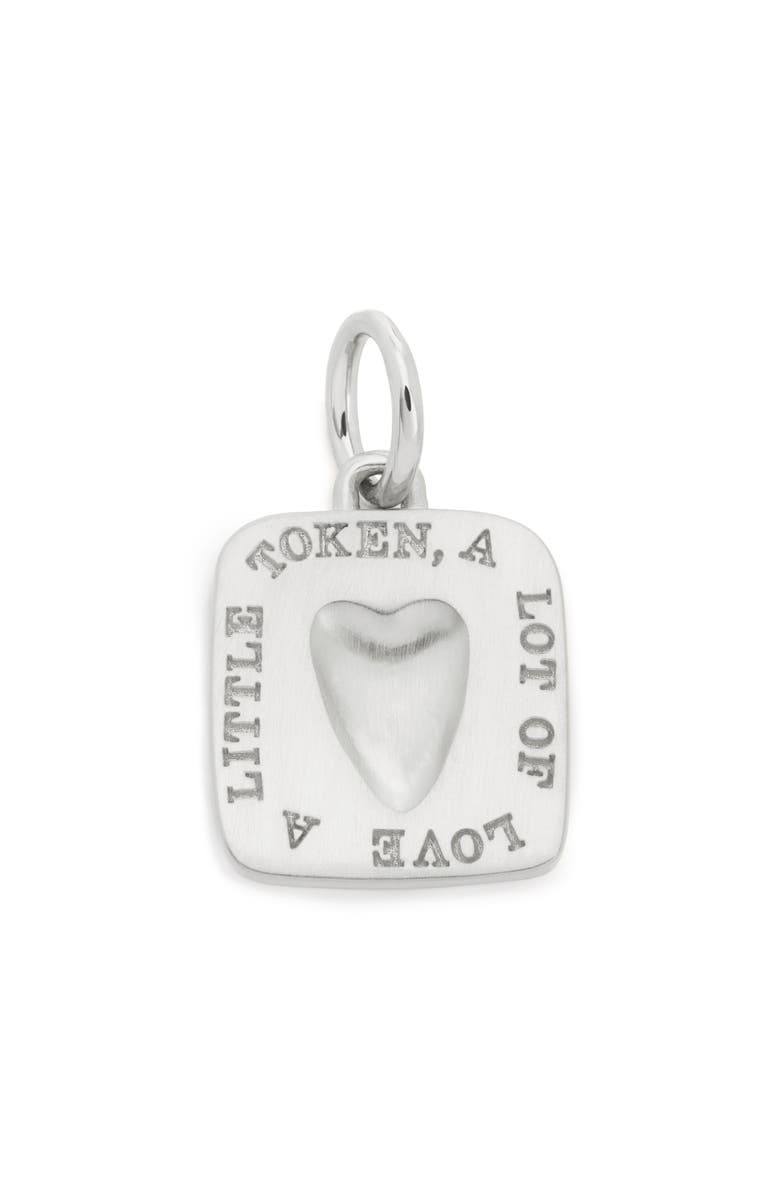 Monica Vinader Love Token Pendant, Main, color, Sterling Silver