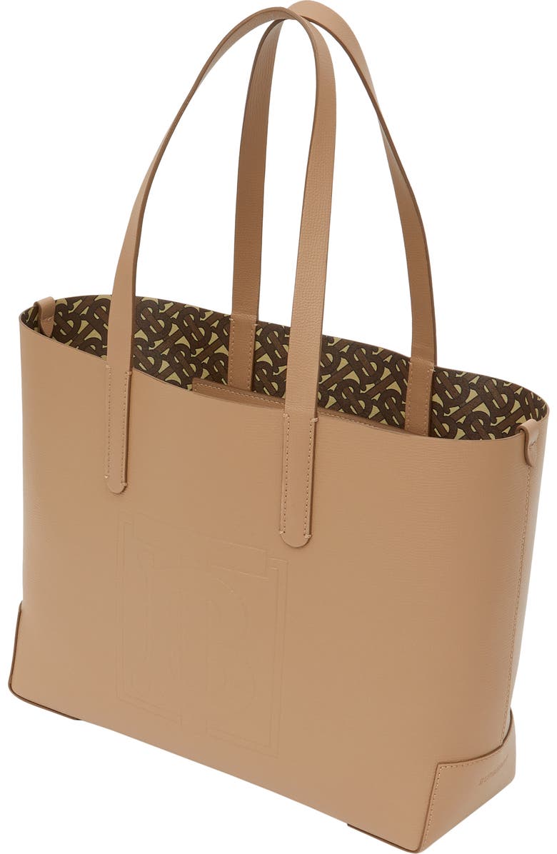 Burberry Embossed Monogram Leather Tote, Alternate, color,