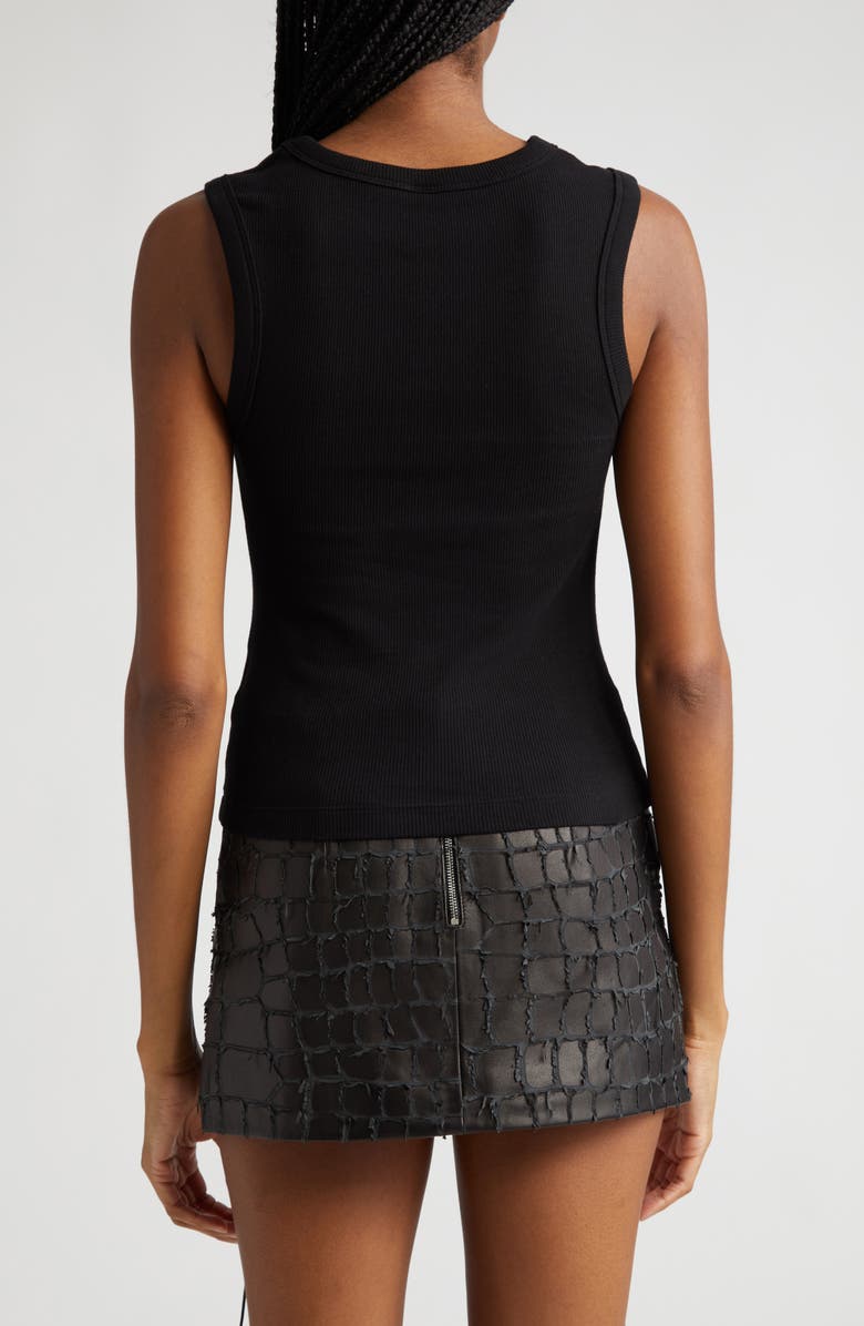 Dion Lee Picot Lace Rib Muscle T-Shirt, Alternate, color, 