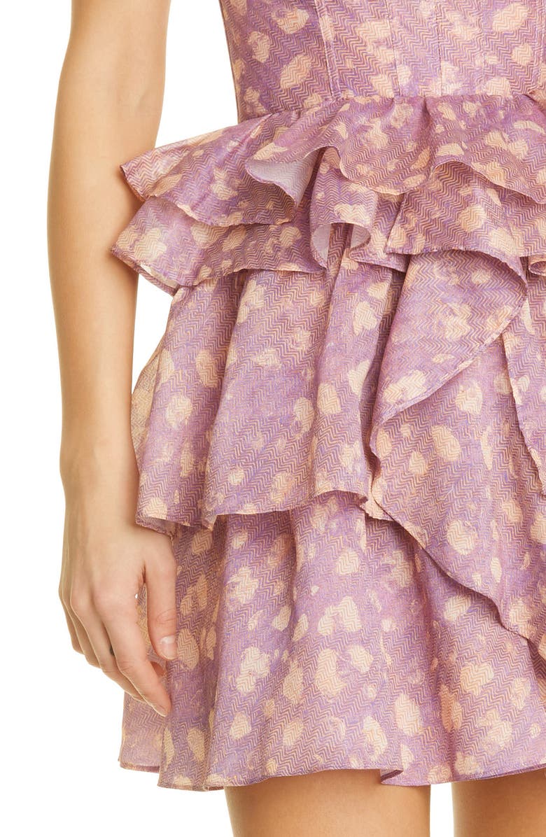 Ulla Johnson Celina Ruffle Cotton & Silk Dress, Alternate, color,
