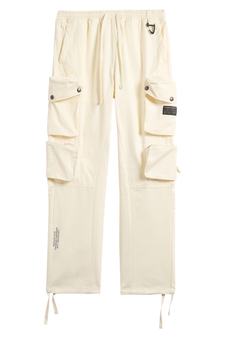 Barracks Pull-On Twill Cargo Pants, Alternate, color, WINTER WHITE