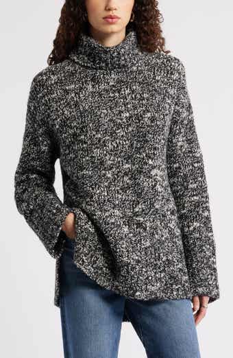Nordstrom Marled Turtleneck Merino Wool Blend Sweater
