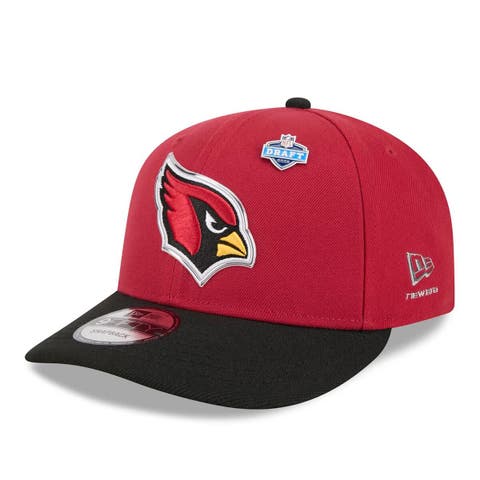 Men's New Era  Cardinal/Black Arizona Cardinals 2026 NFL Draft On Stage Pre-Curved 9FIFTY Snapback Hat