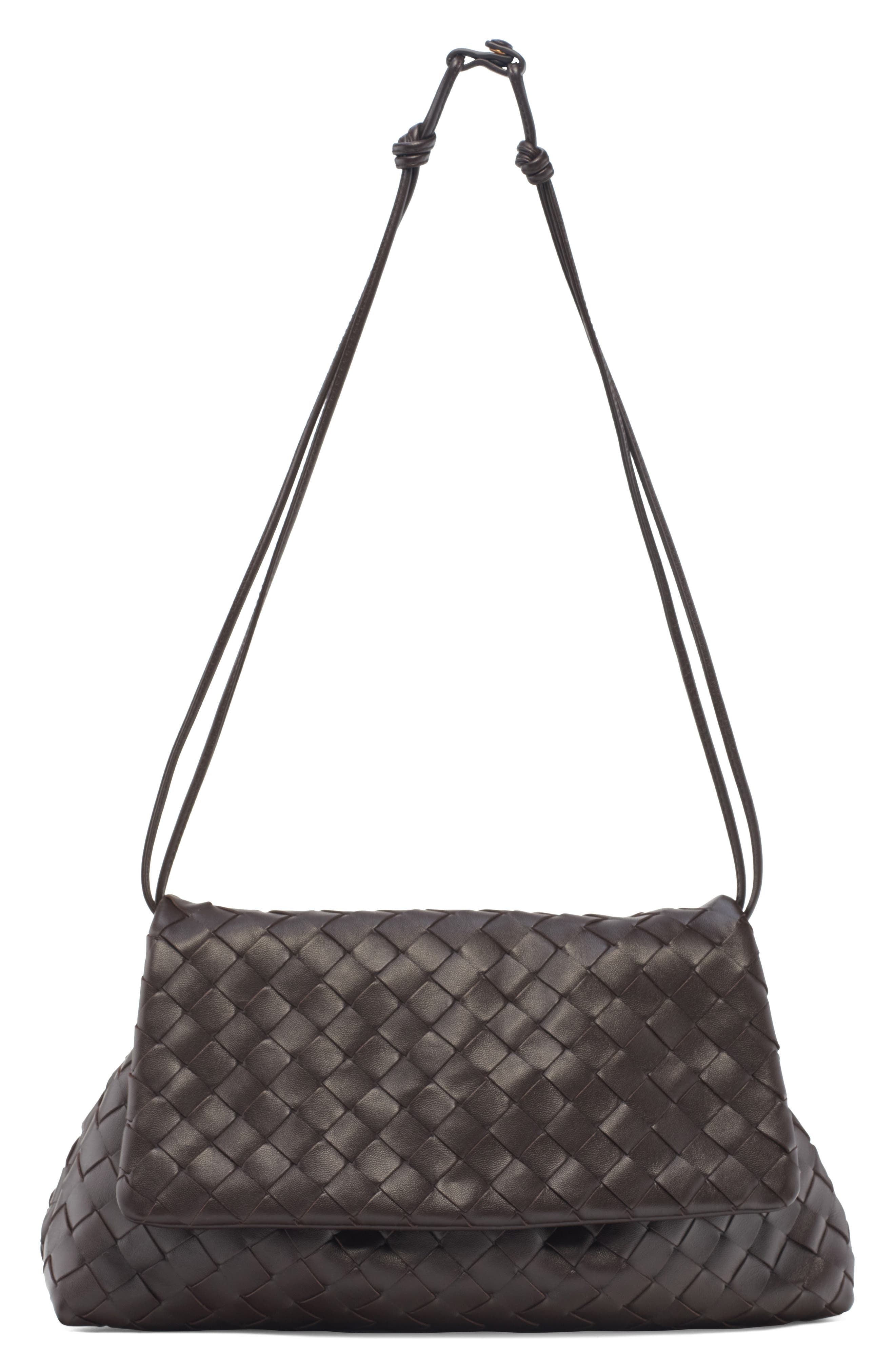 Bottega Veneta Dustbag Day Intrecciato Leather Shoulder Bag, Main, color, 2132 Fondant-Gold