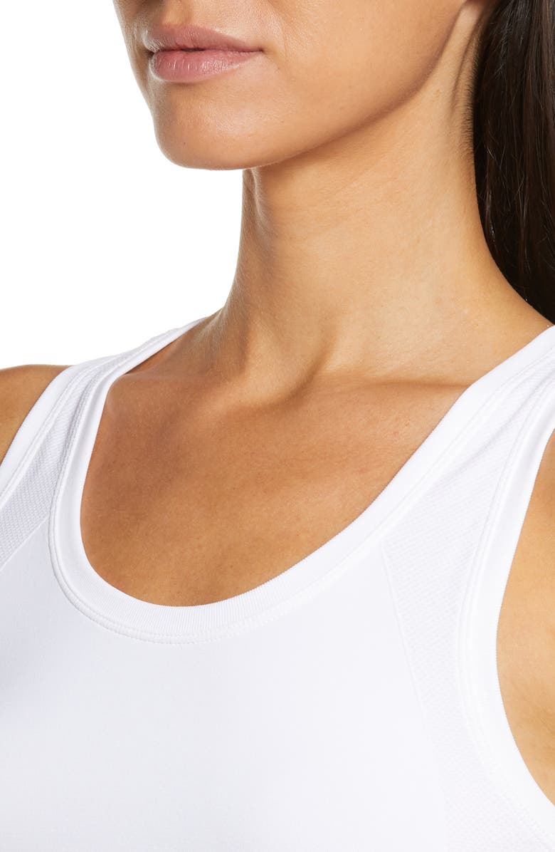 Sweaty Betty Athlete Crop Seamless Tank Top, Alternate, color, White