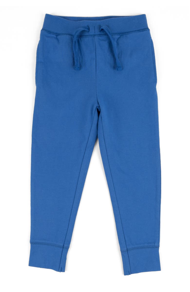 Leveret Kids 100% Cotton Lightweight Jogger Pants, Alternate, color, Royal Blue