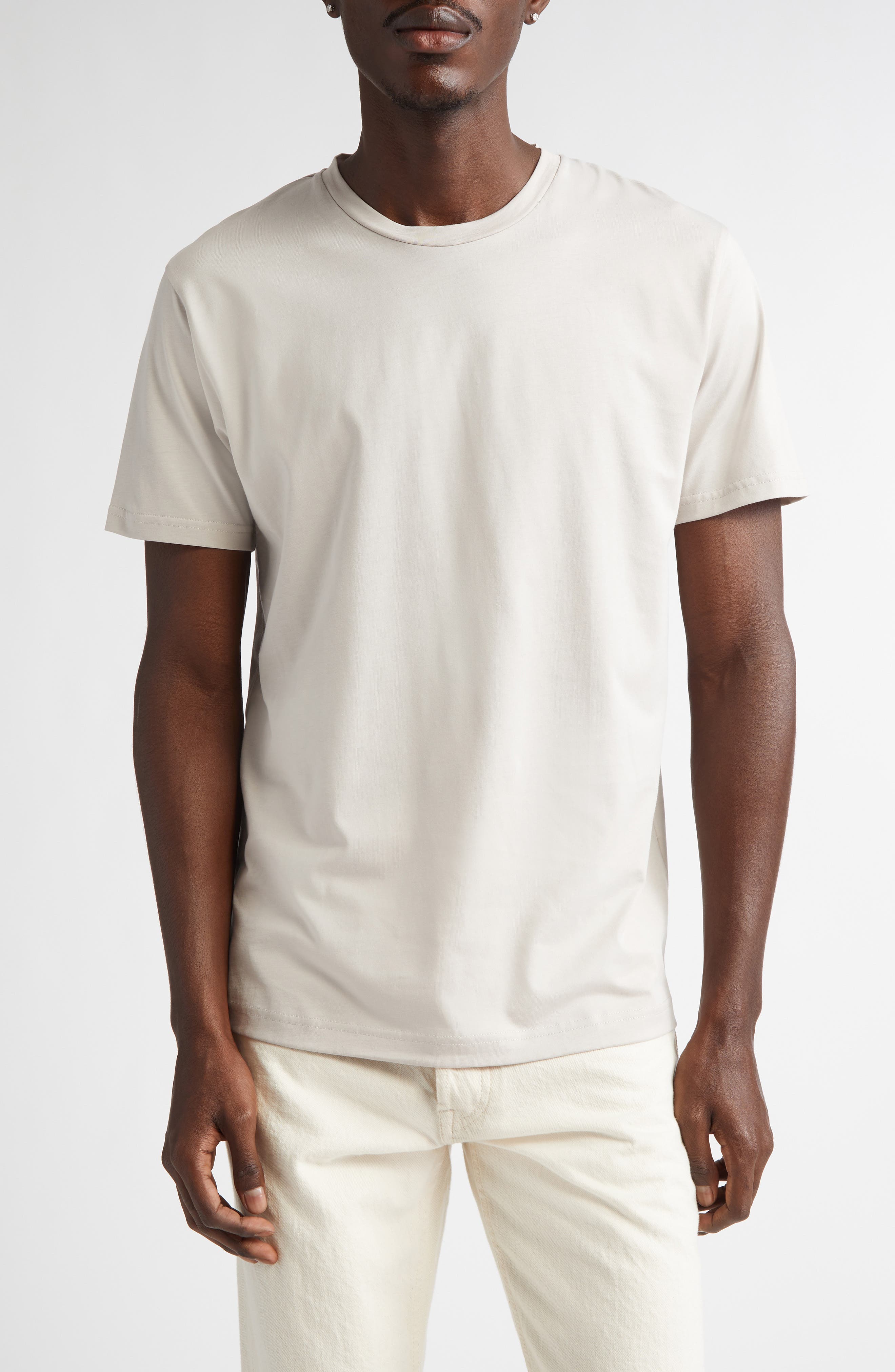 Sunspel Riviera Supima® Cotton T-Shirt in Putty 