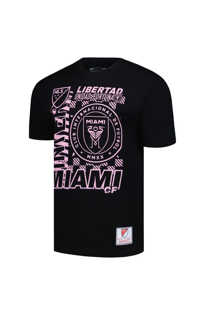 Mitchell & Ness Men's Mitchell & Ness Black Inter Miami CF Striker T-Shirt, Alternate, color, Black