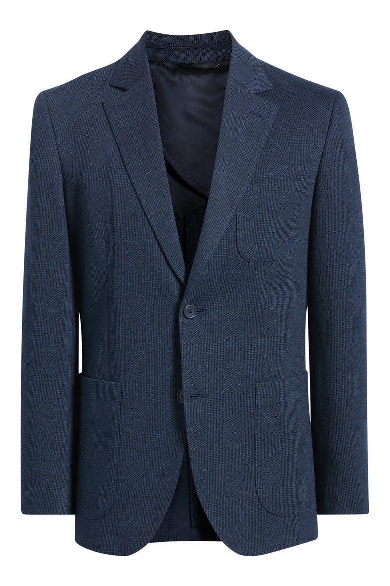 Henrik Shadow Plaid Knit Sport Coat, Alternate, color, BLUE LOWEN SHADOW PLAID