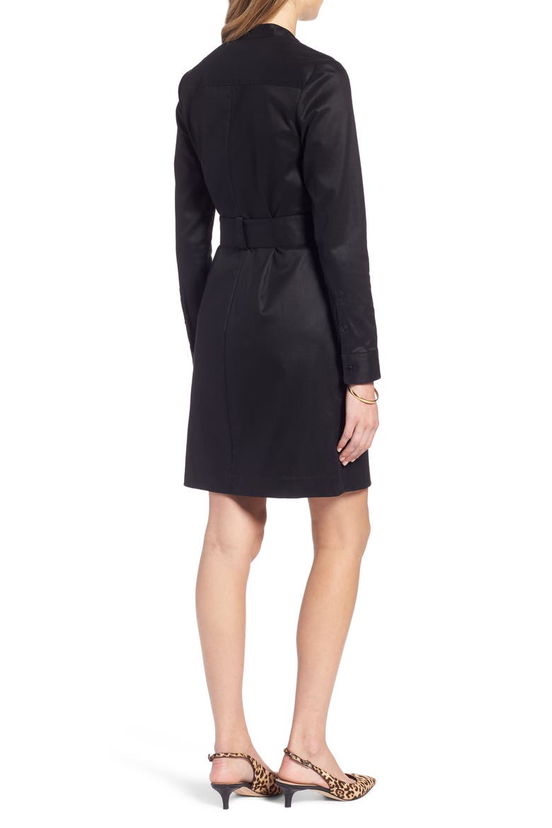 Utility Shirtdress, Alternate, color, BLACK