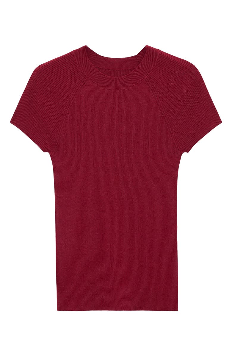 MANGO Rib Sweater, Alternate, color, Red