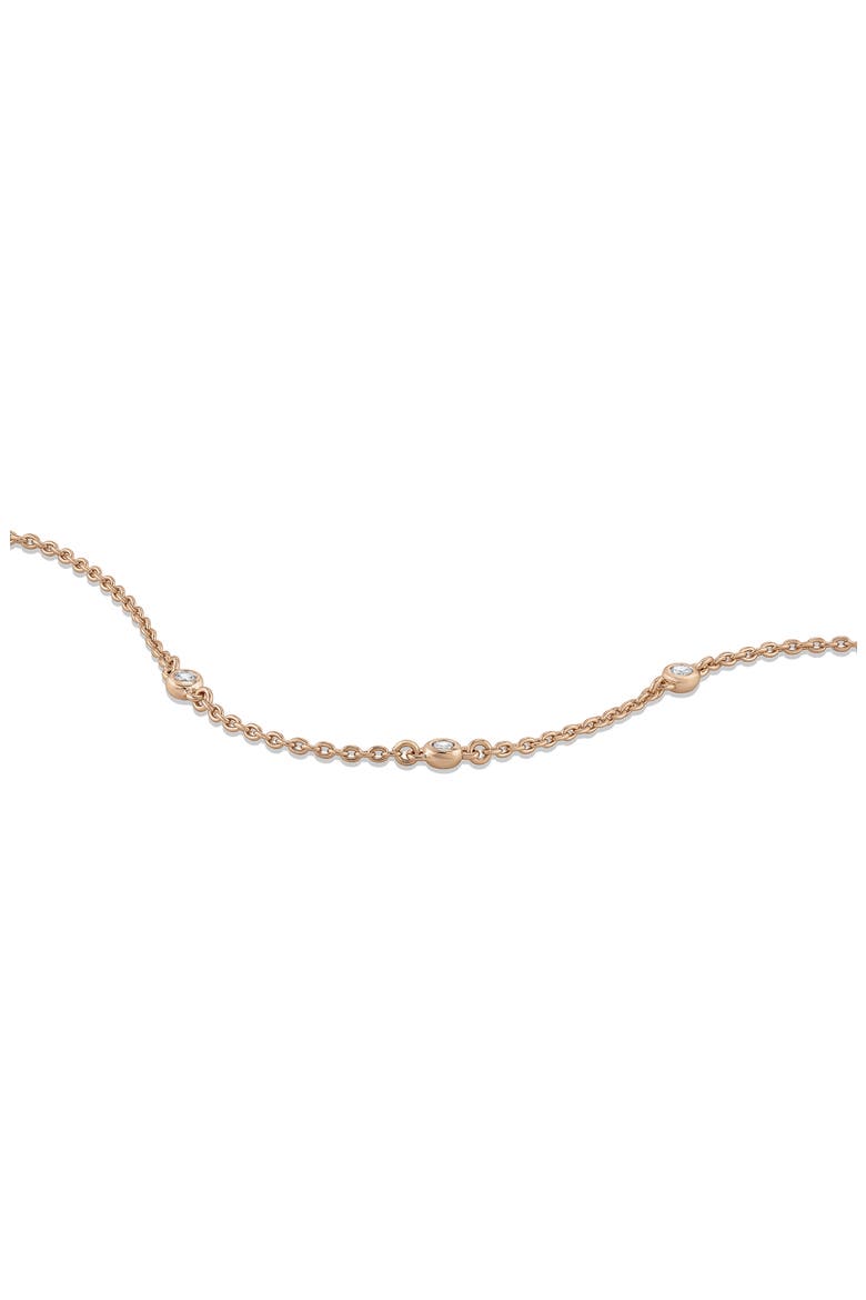 The Sapphire Trio Station Bracelet, Alternate, color, ROSE GOLD