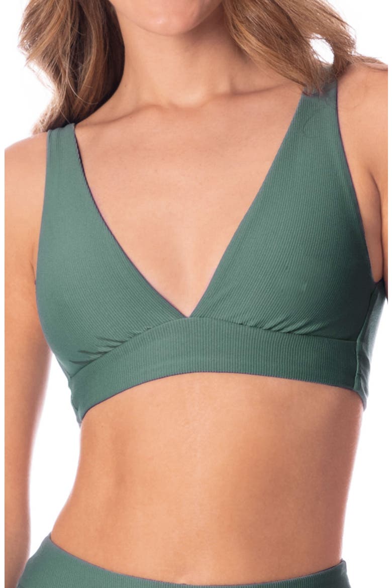 Eucalyptus Green Allure Multifit Reversible Bikini Top, Main, color, GREEN