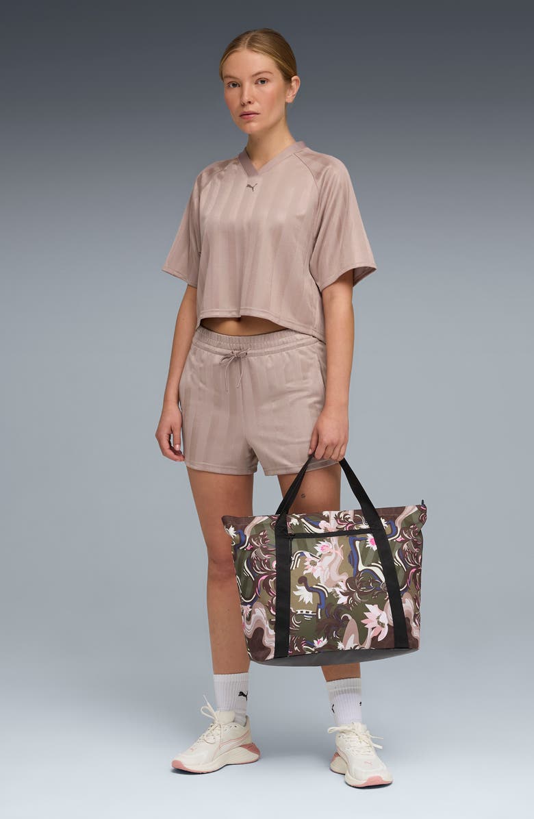 PUMA League Jersey Crop Top, Alternate, color, Sandstone