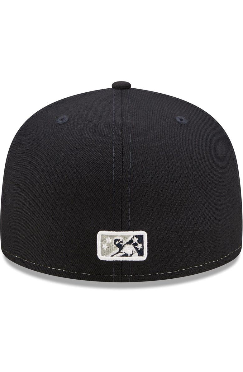 New Era Men's New Era White Hudson Valley Renegades Authentic Collection Team Alternate 59FIFTY Fitted Hat, Alternate, color,