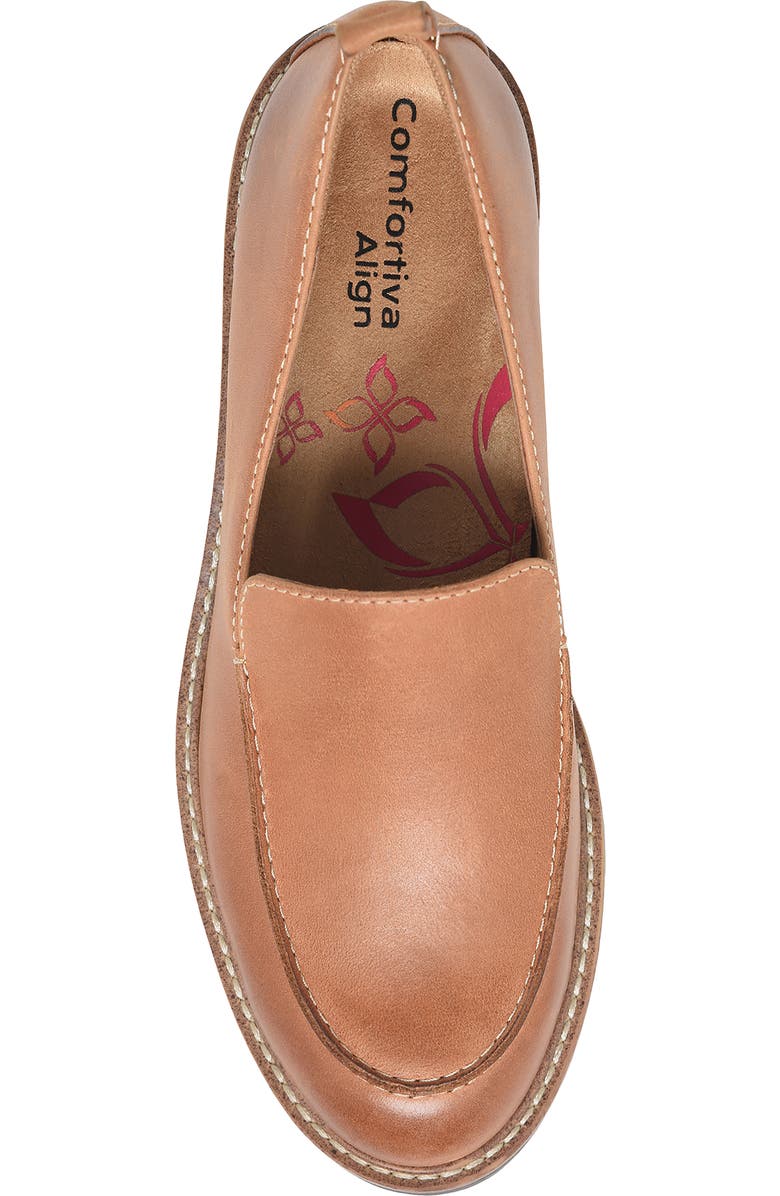 Comfortiva Lindee Lug Sole Loafer, Alternate, color, Luggage