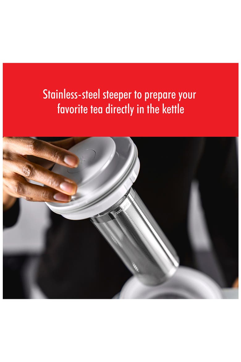 Enfinigy Electric Glass Kettle, Alternate, color, SILVER