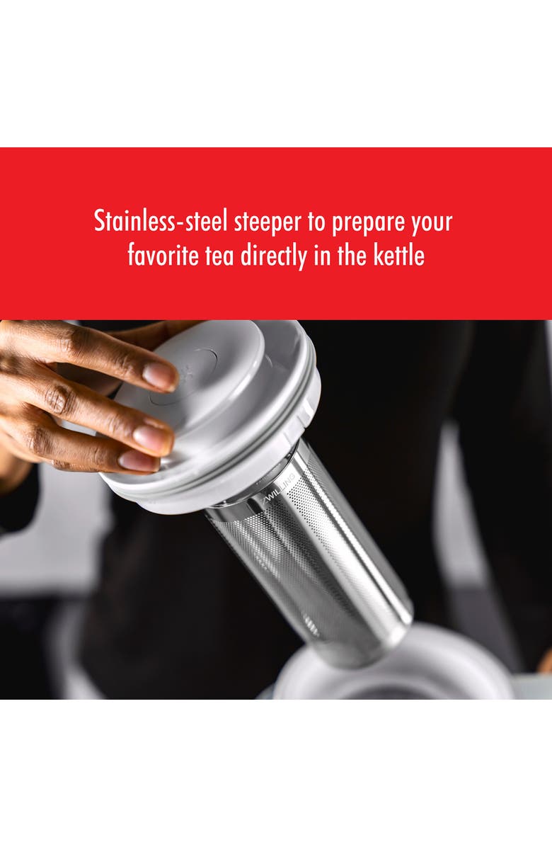 ZWILLING Enfinigy Electric Glass Kettle, Alternate, color, Silver