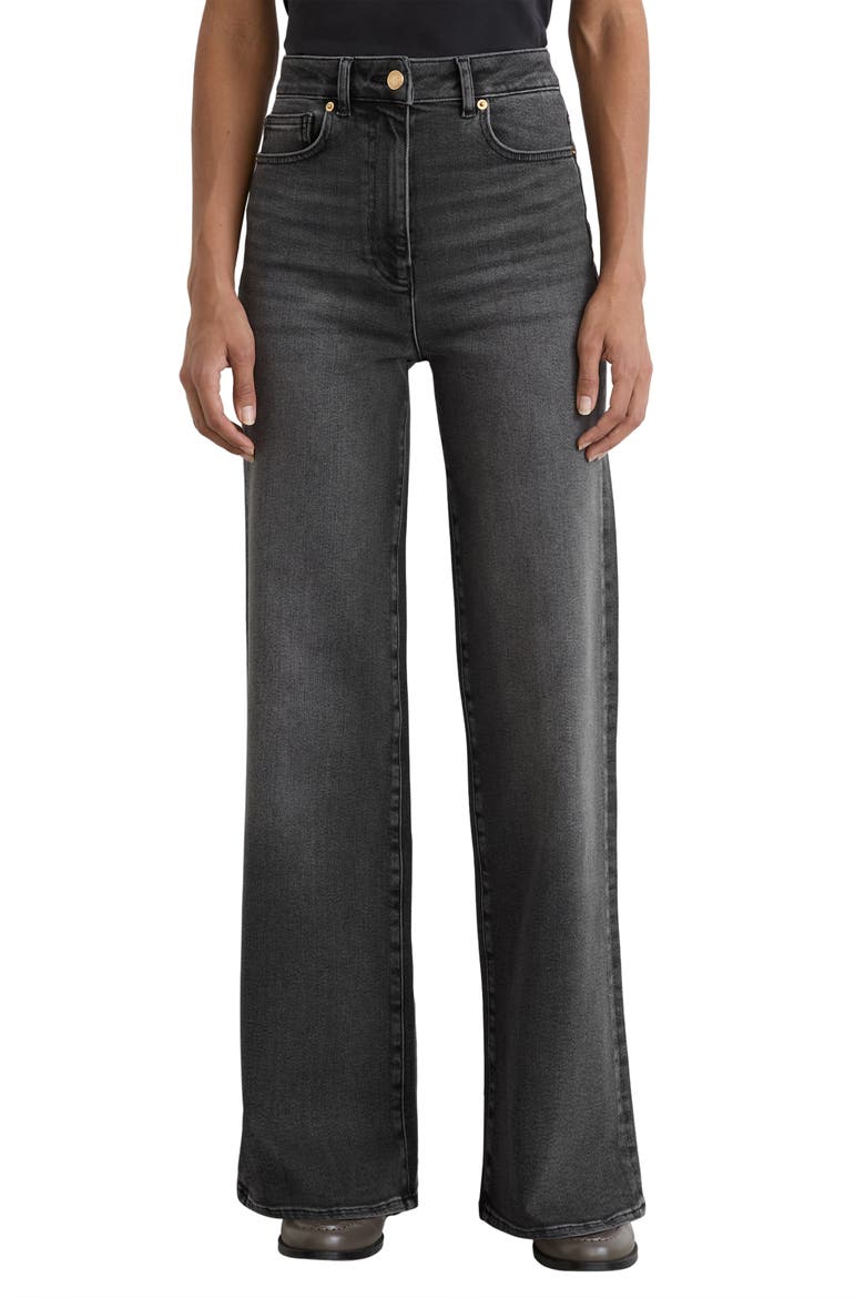 Jas High Waist Wide Leg Jeans, Main, color, WASHED GREY