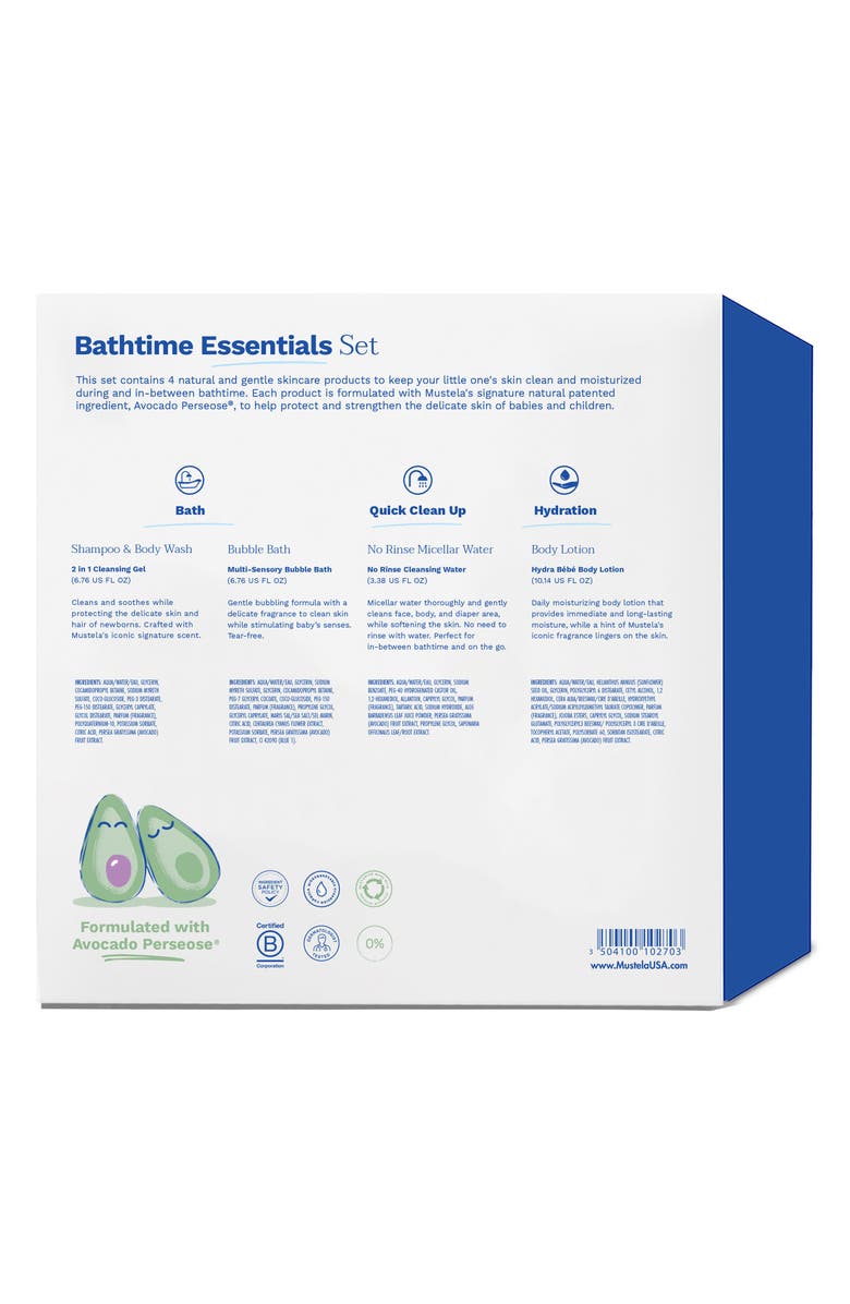 Mustela<sup>®</sup> Bathtime Essentials Gift Set, Alternate, color, White