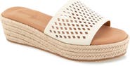 Gentle Souls Vandy Perforated Platform Slide Sandal