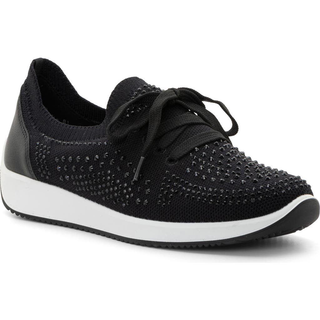 Ara Lisbon Lace-up Sneaker In Black
