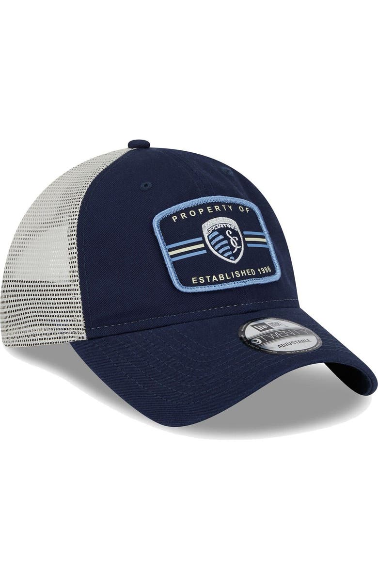 New Era Men's New Era Navy Sporting Kansas City Property 9TWENTY Snapback Hat, Alternate, color, 