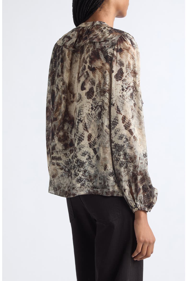 Star Ruffle Top, Alternate, color, BONE PYTHON