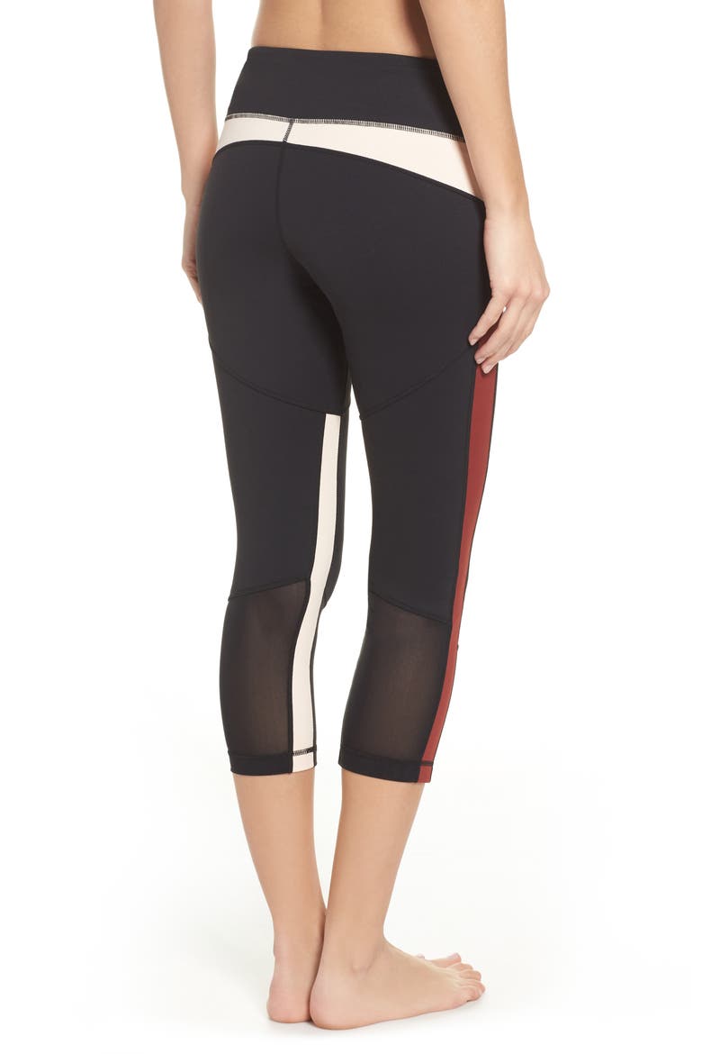 Win-Win Crop Leggings, Alternate, color, RUST MADDER