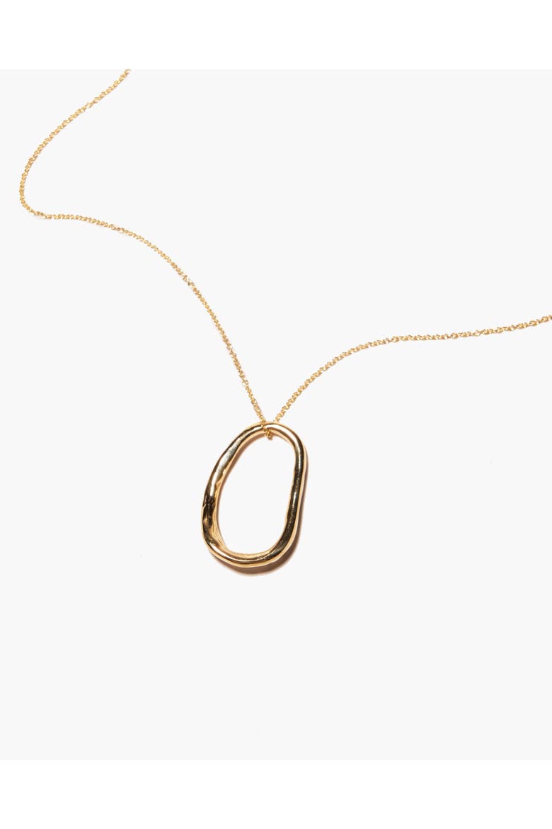 Alma Necklace, Main, color, Brass