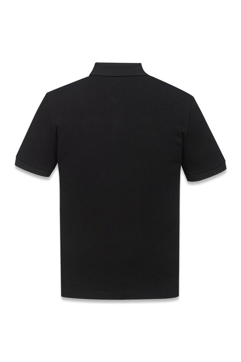 Diamond Patch Piqué Polo, Alternate, color, Black
