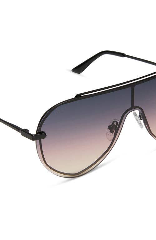 Diff Imani 139mm Gradient Shield Sunglasses In Twilight Gradient