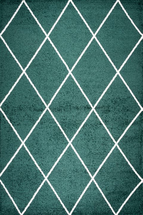 Cole Minimalist Diamond Trellis Area Rug