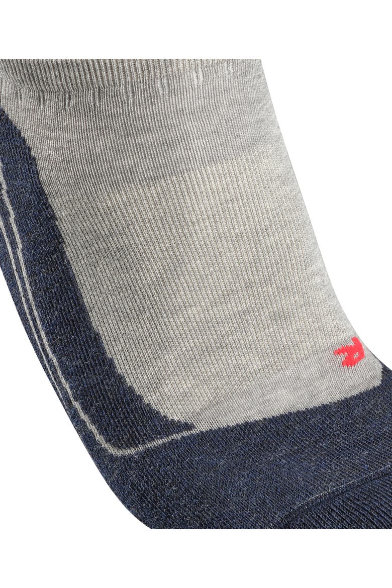 RU4 Endurance No Show Running Socks, Alternate, color, Light Grey