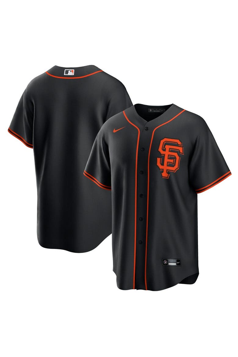 Men's Nike Black San Francisco Giants Alternate Replica Team Jersey, Alternate, color, Black