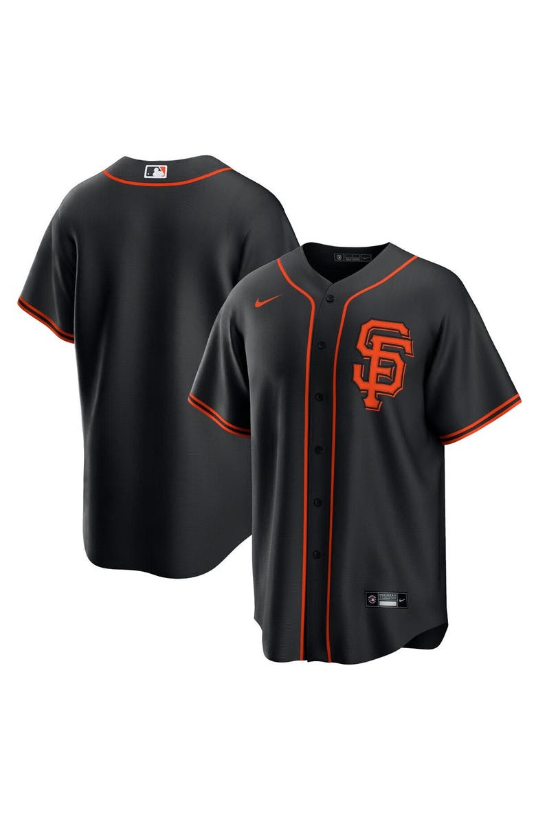 Nike Men's Nike Black San Francisco Giants Alternate Replica Team Jersey, Alternate, color,