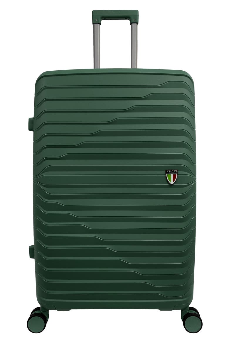 Indomito 3-Piece Hardside Spinner Luggage Set, Alternate, color, HUNTER GREEN