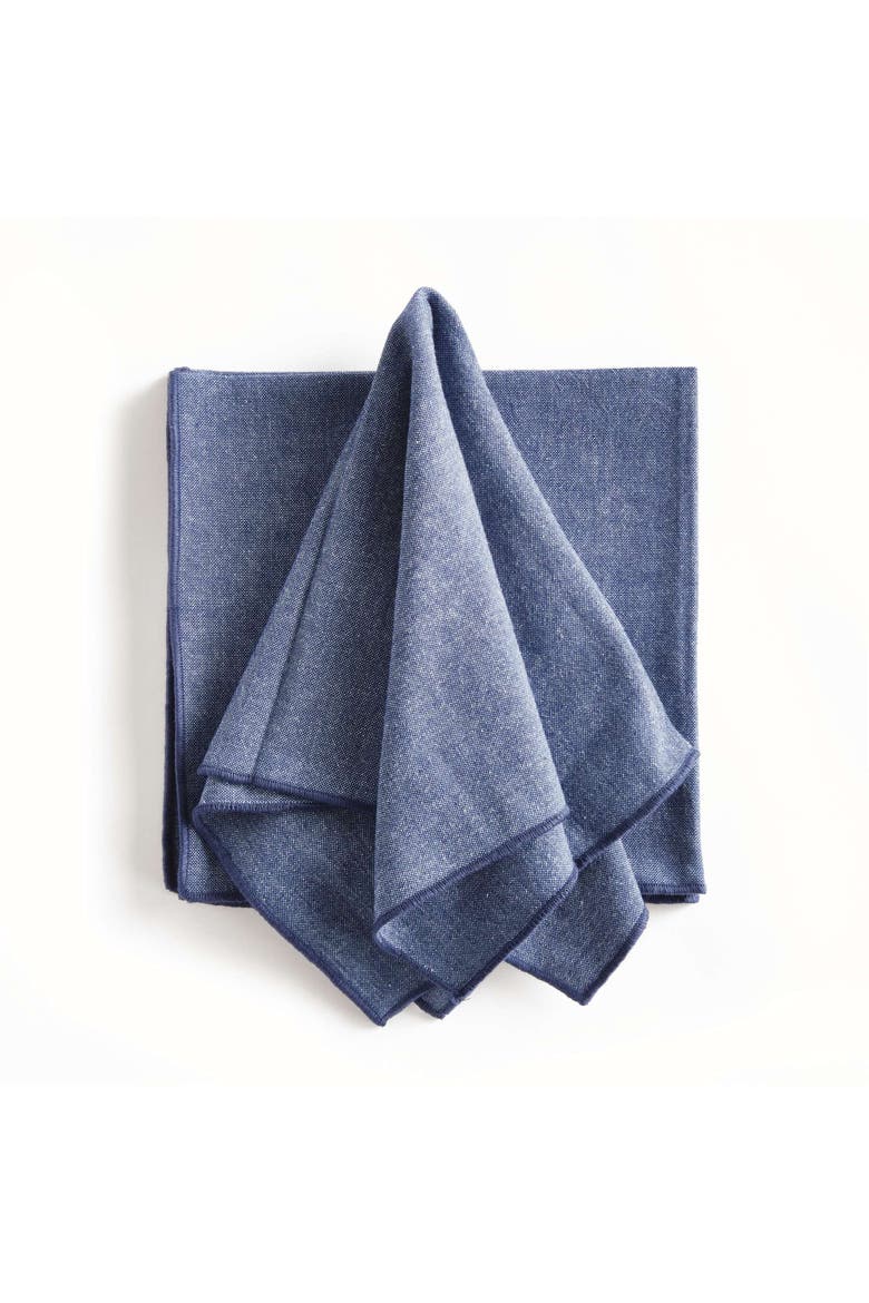 Barclay Butera Miramar Dinner Napkins Set Of 4, Main, color, Blue