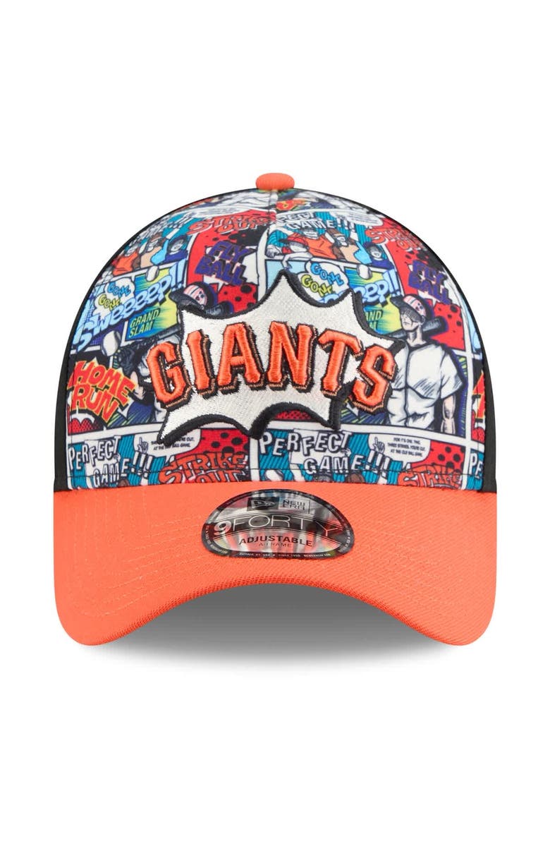 New Era Men's New Era Black/Orange San Francisco Giants 2025 MLB Diamond Hero Edition A-Frame 9FORTY Adjustable Hat, Alternate, color, Black