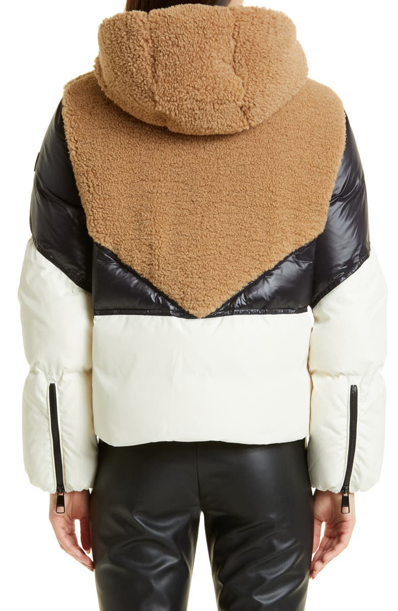 BOSS Plockena Mixed Media Puffer Jacket, Alternate, color, 