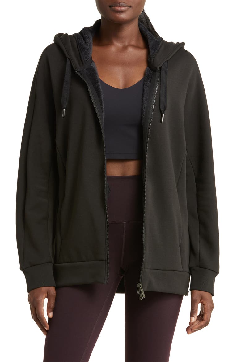 Amazing Fleece Full Zip Hoodie, Main, color, BLACK
