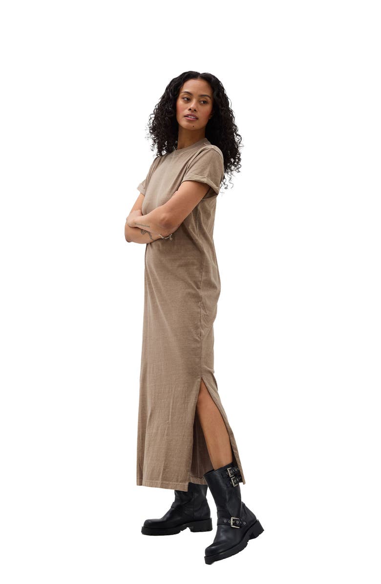 Richer Poorer The Relaxed Tee Dress, Alternate, color, Warm Grey