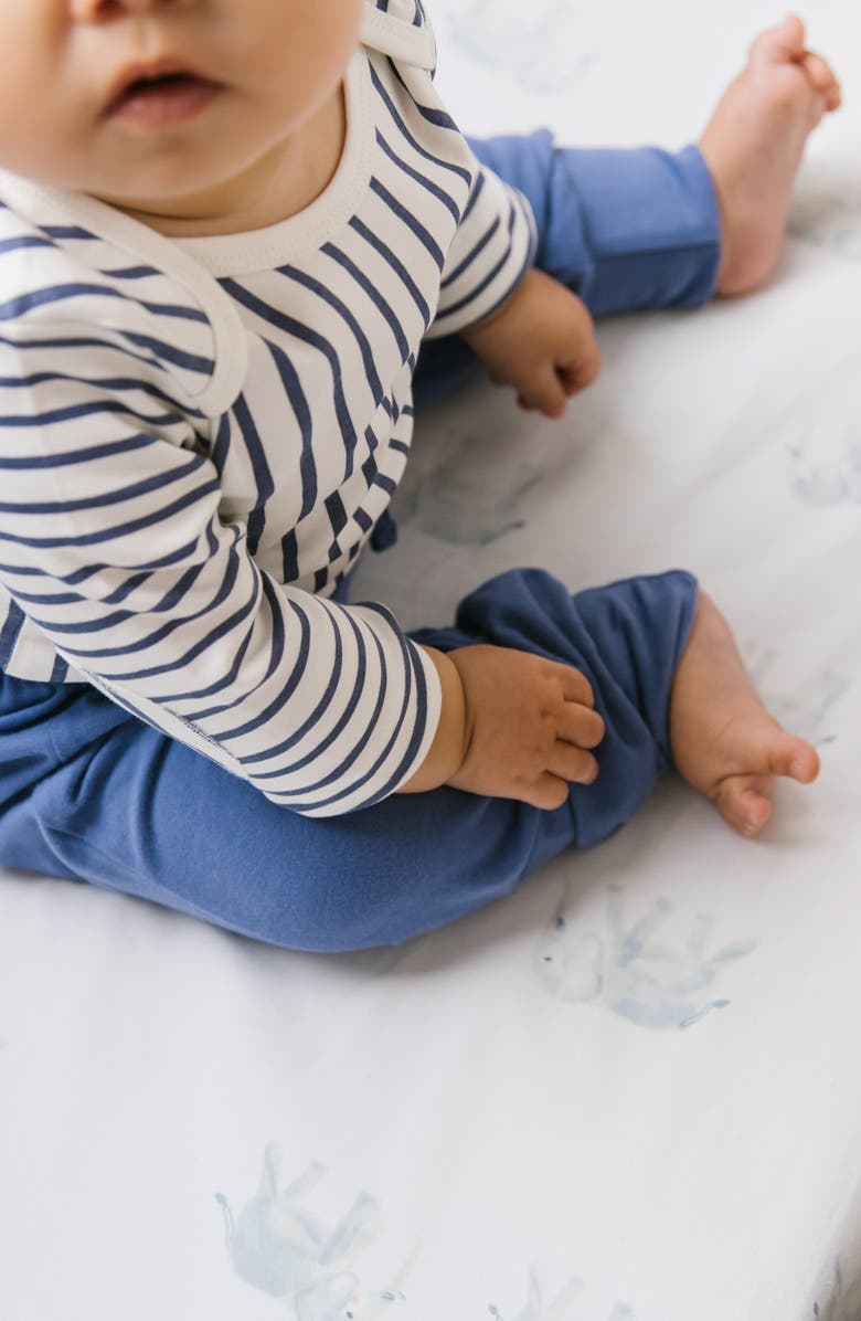 Pehr Follow Me Organic Cotton Crib Sheet, Alternate, color, 