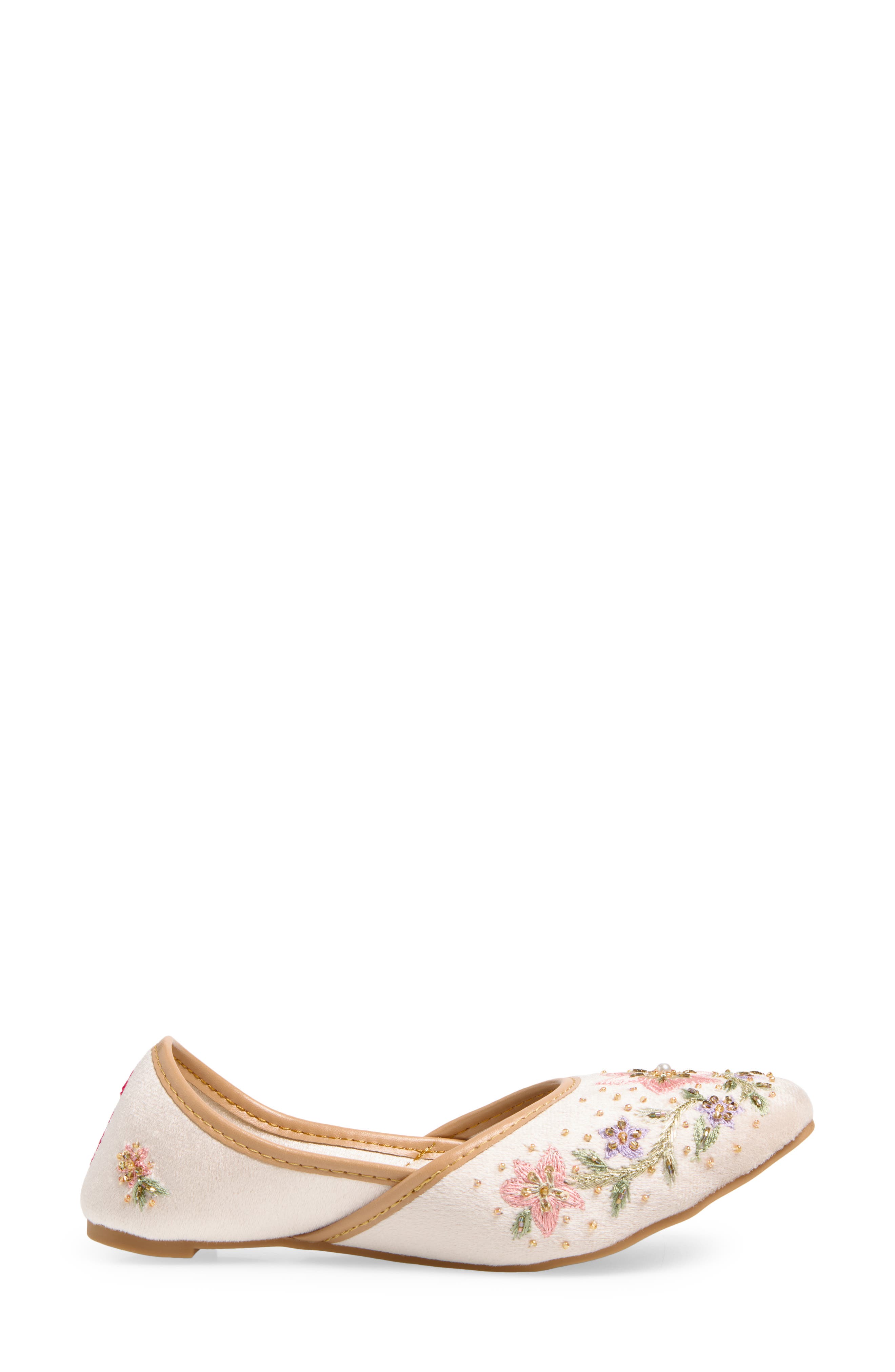 FUCHSIA Rosabelle Flat, Alternate, color, Beige