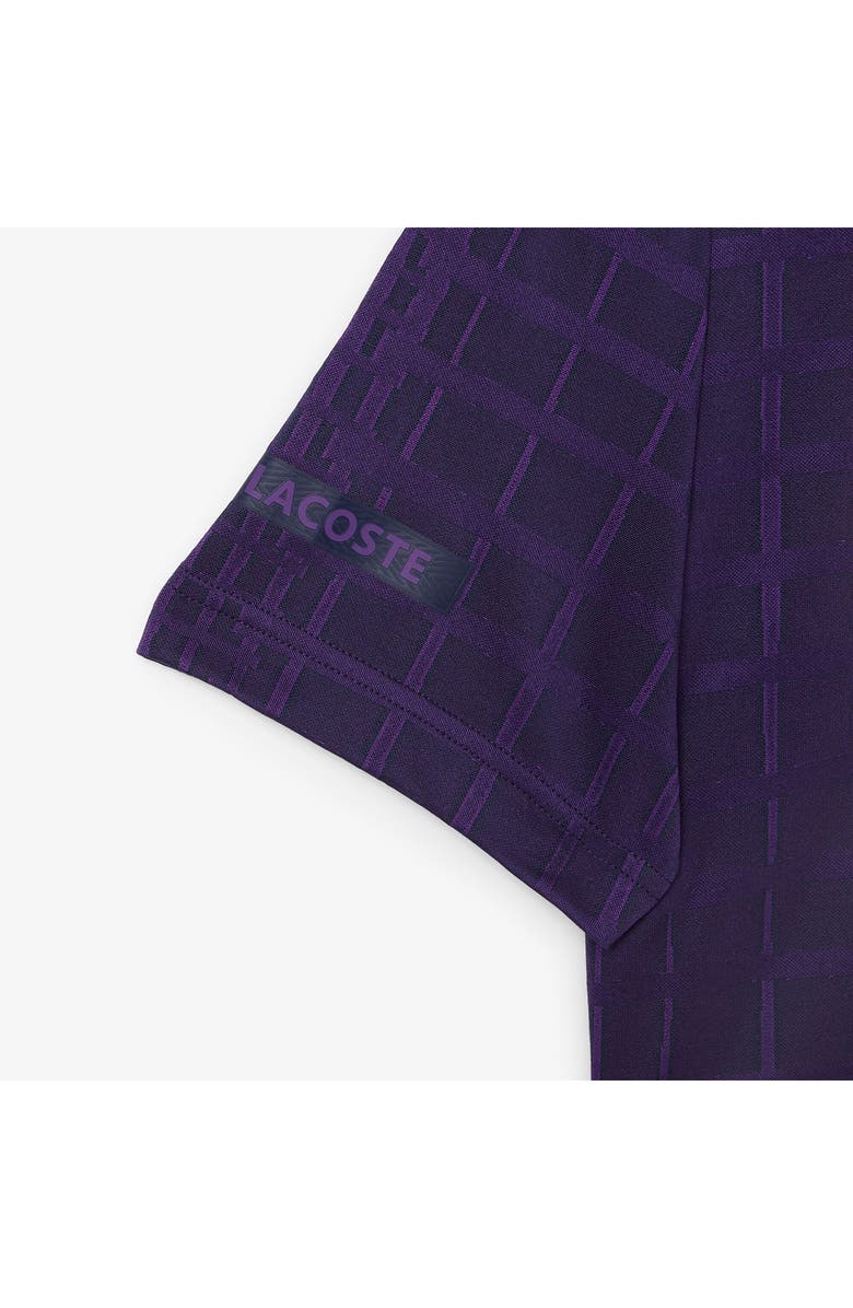 Lacoste Tennis Performance Slim Fit Polo, Alternate, color, Navy Blue/ Cossak Purple